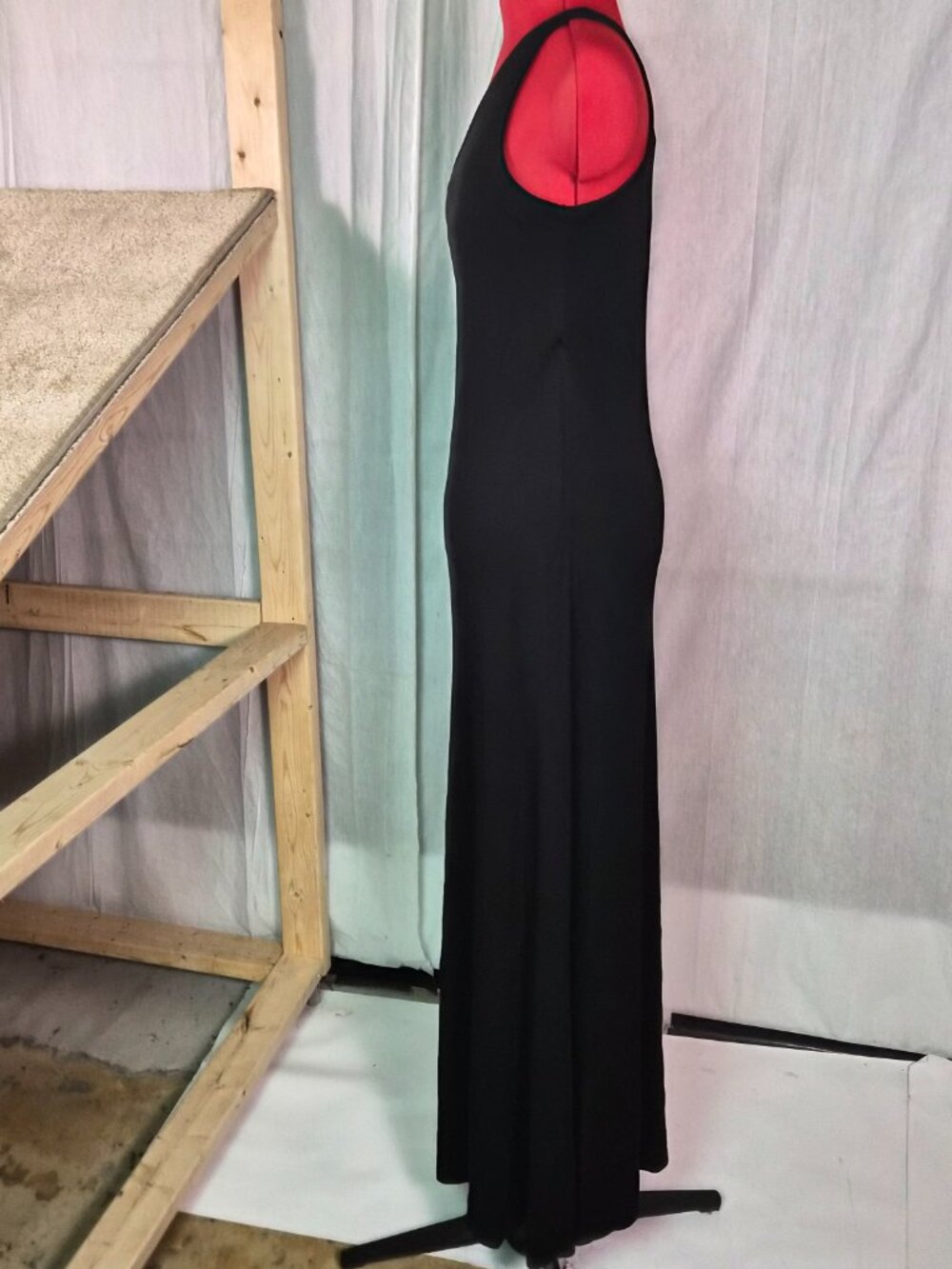 Lauren Ralph Lauren Womens One Shoulder Black Evening Gown Size M Maxi G451 - Picture 2 of 8
